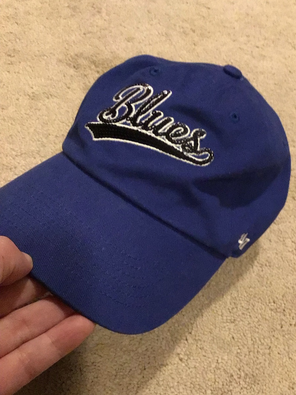 47 Brand NHL St Louis Blues Sequins Baseball Cap